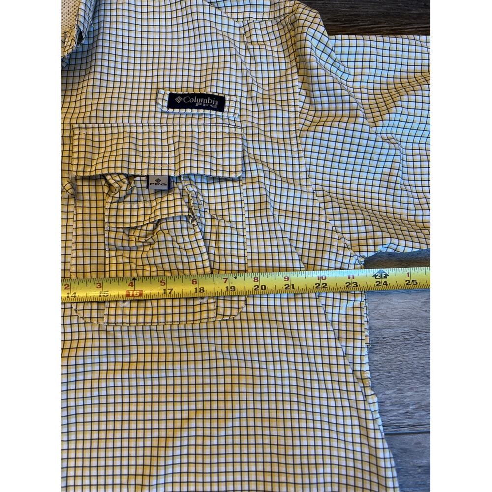 Columbia PFG Super Bahama Men’s L XL Plaid Long Sleeve Vented Fishing Shirt - Picture 4 of 7